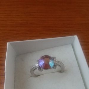 Swarovski Sterling Silver adjustable ring